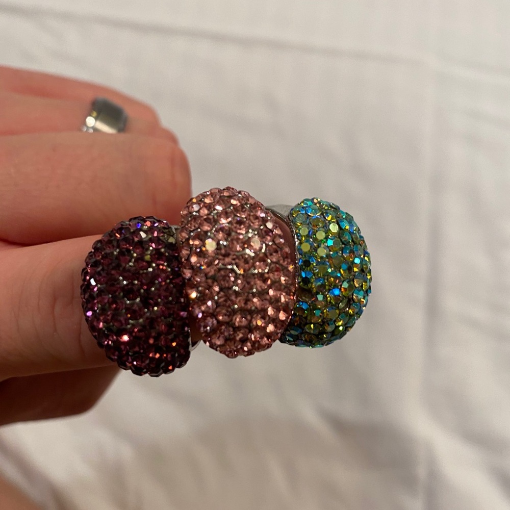 3 Jeweled Ring Set